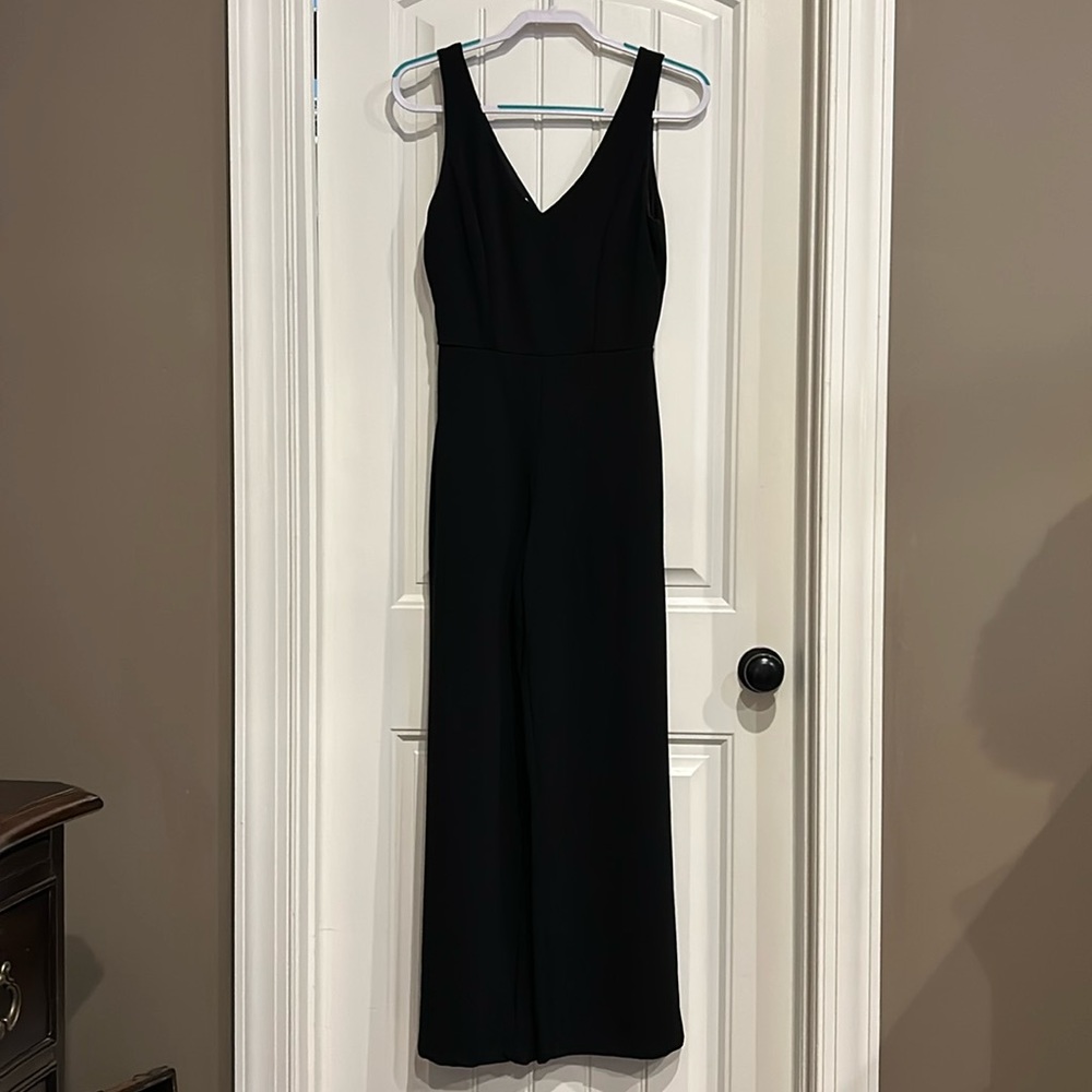Sleeveless black dress jumpsuit